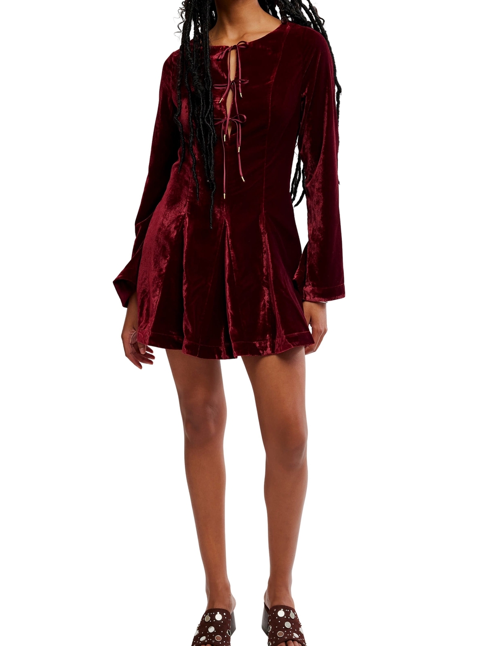 NWT Linney Velvet Minidress - Free People